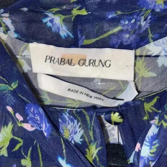 Prabal Gurung Women’s 8 Floral Blouse - Picture 4 of 5